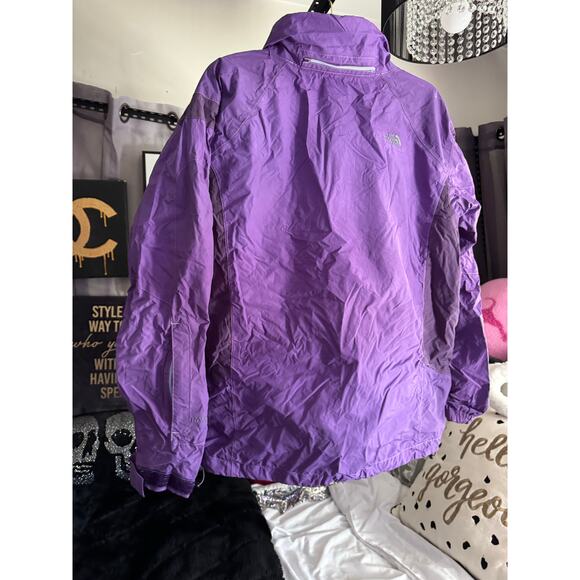 The north face hyvent 550 fur trimmed hooded jacket/coat parka sz small - Picture 4 of 12